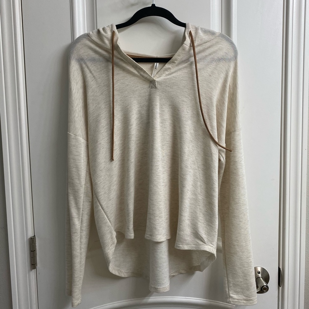 Long sleeve top with hood